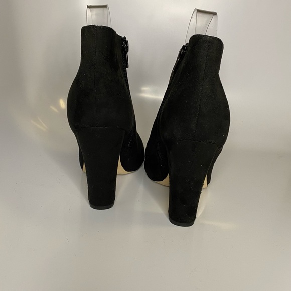 Call It Spring Black Suede Booties - Size 7 - Picture 5 of 6